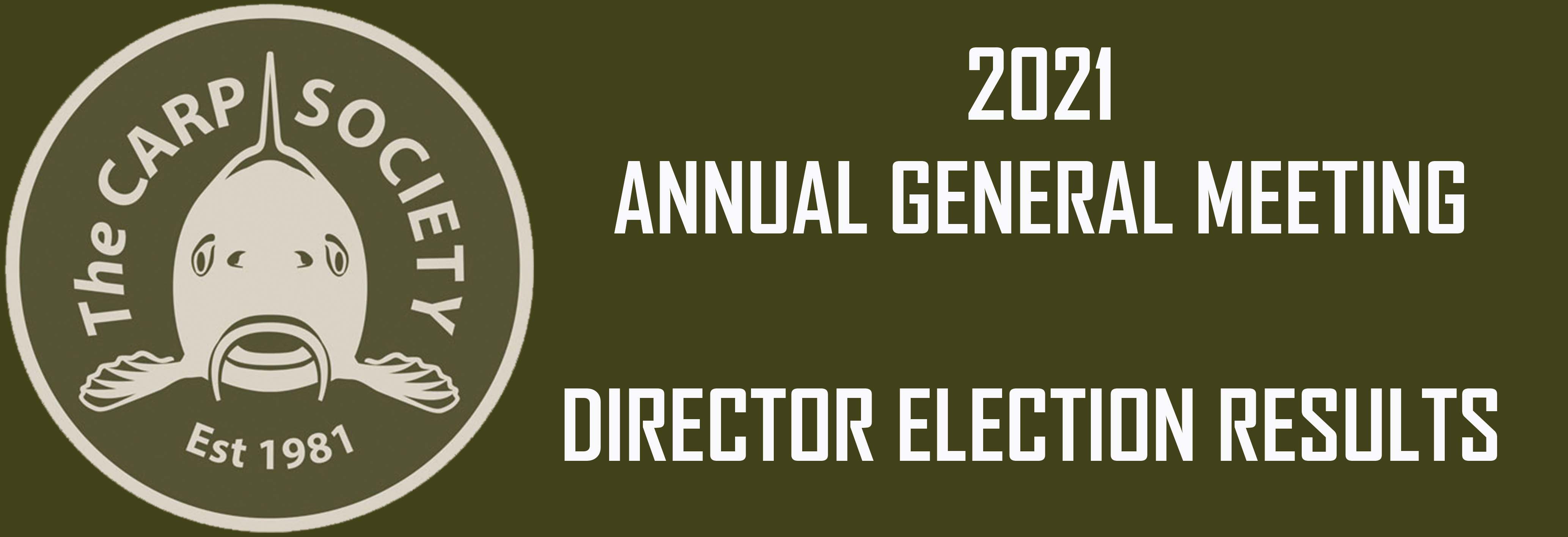 AGM 2021 DIRECTOR ELECTION RESULTS