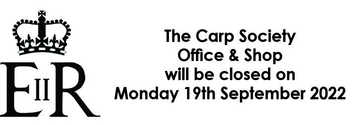 Office/Shop Closed Monday 19th September 2022