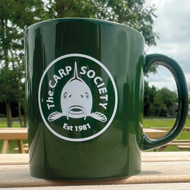 Photo of Carp Society Mug Green (round logo)